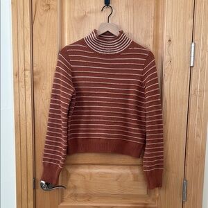 DO + BE Striped Rust Sweater